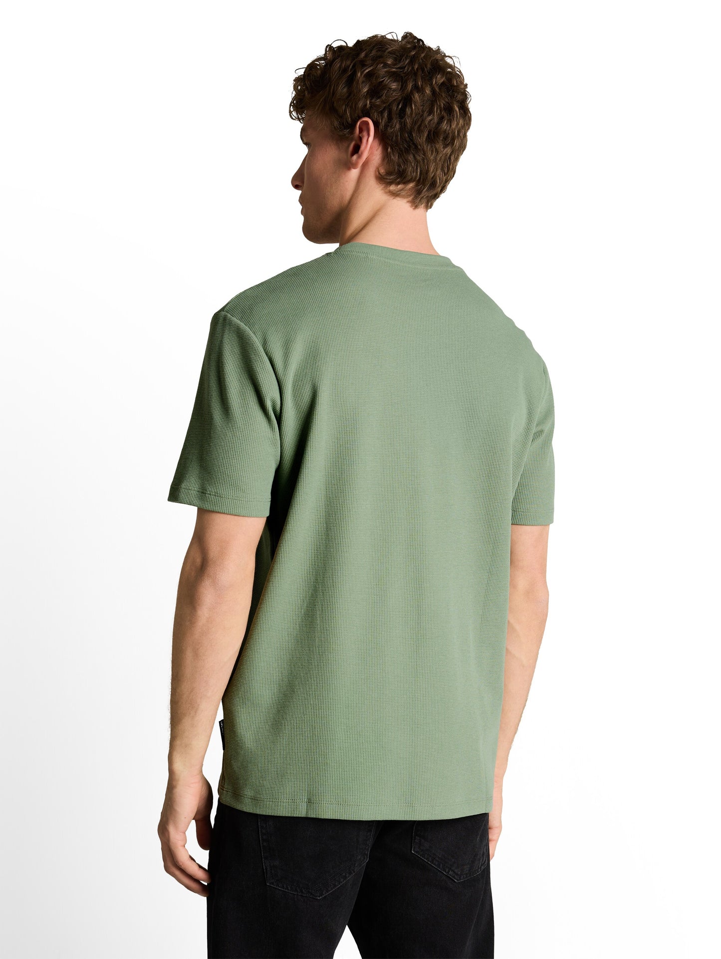 T-Shirt mit Waffelstruktur