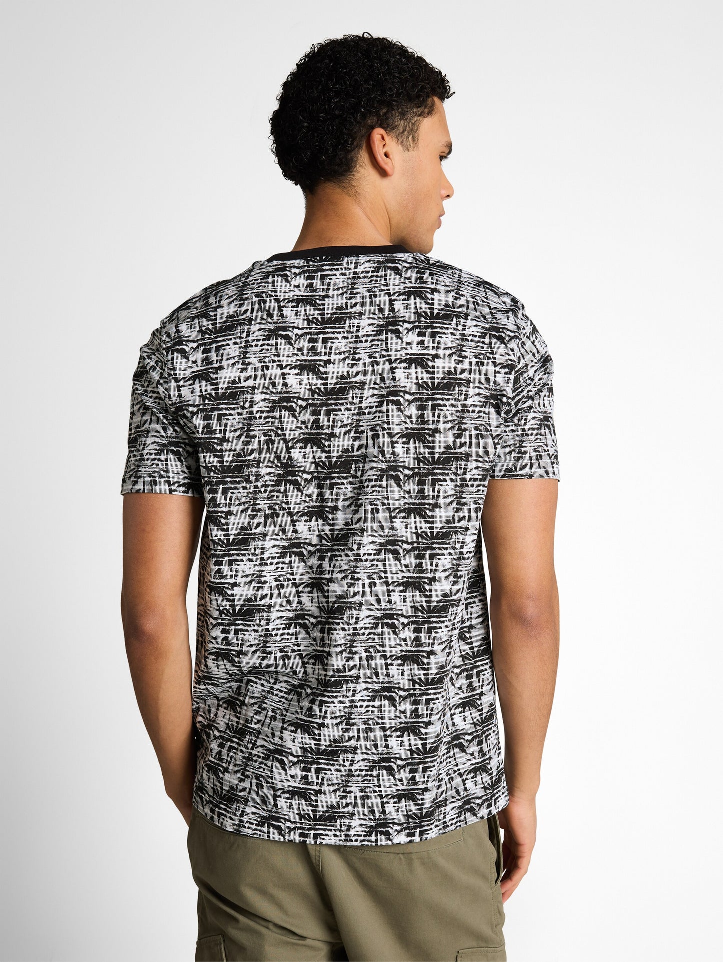 T-Shirt mit Palmenprint
