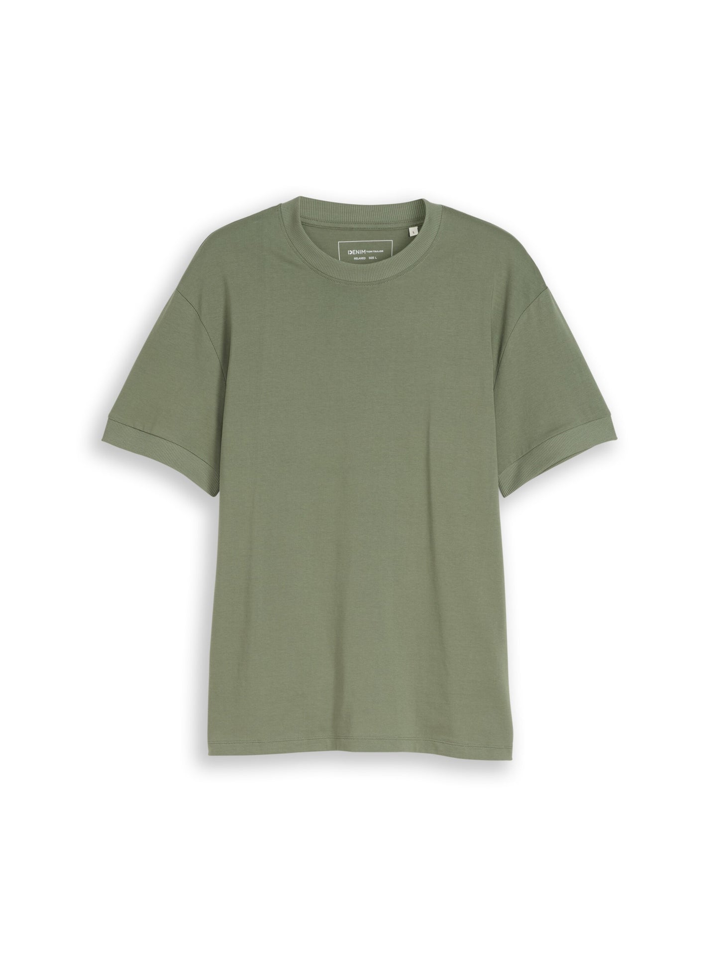 Relaxed Fit T-Shirt mit Rippbündchen