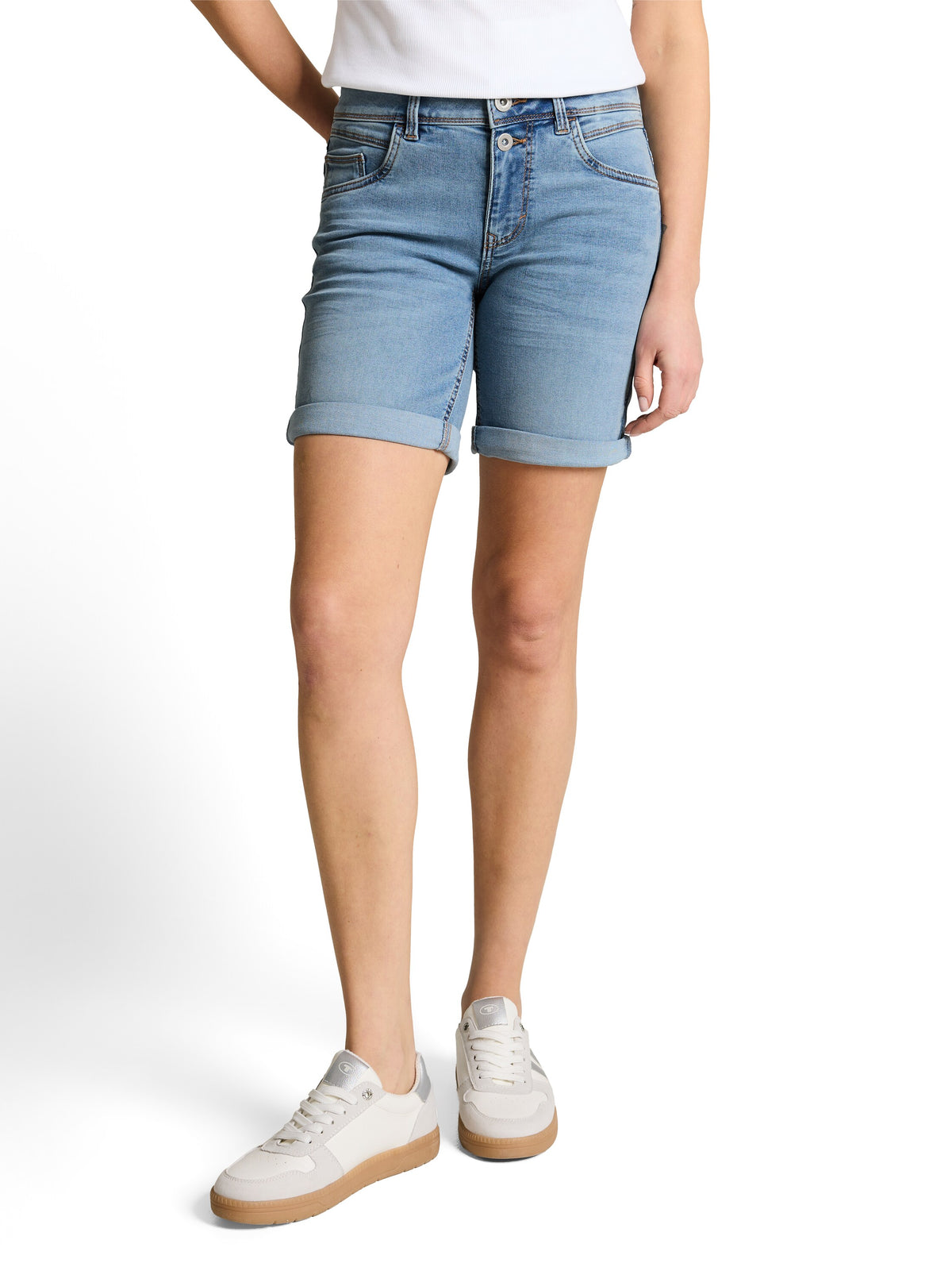 TTLENE SLIM Bermuda Jeans Shorts mit hohem Stretch