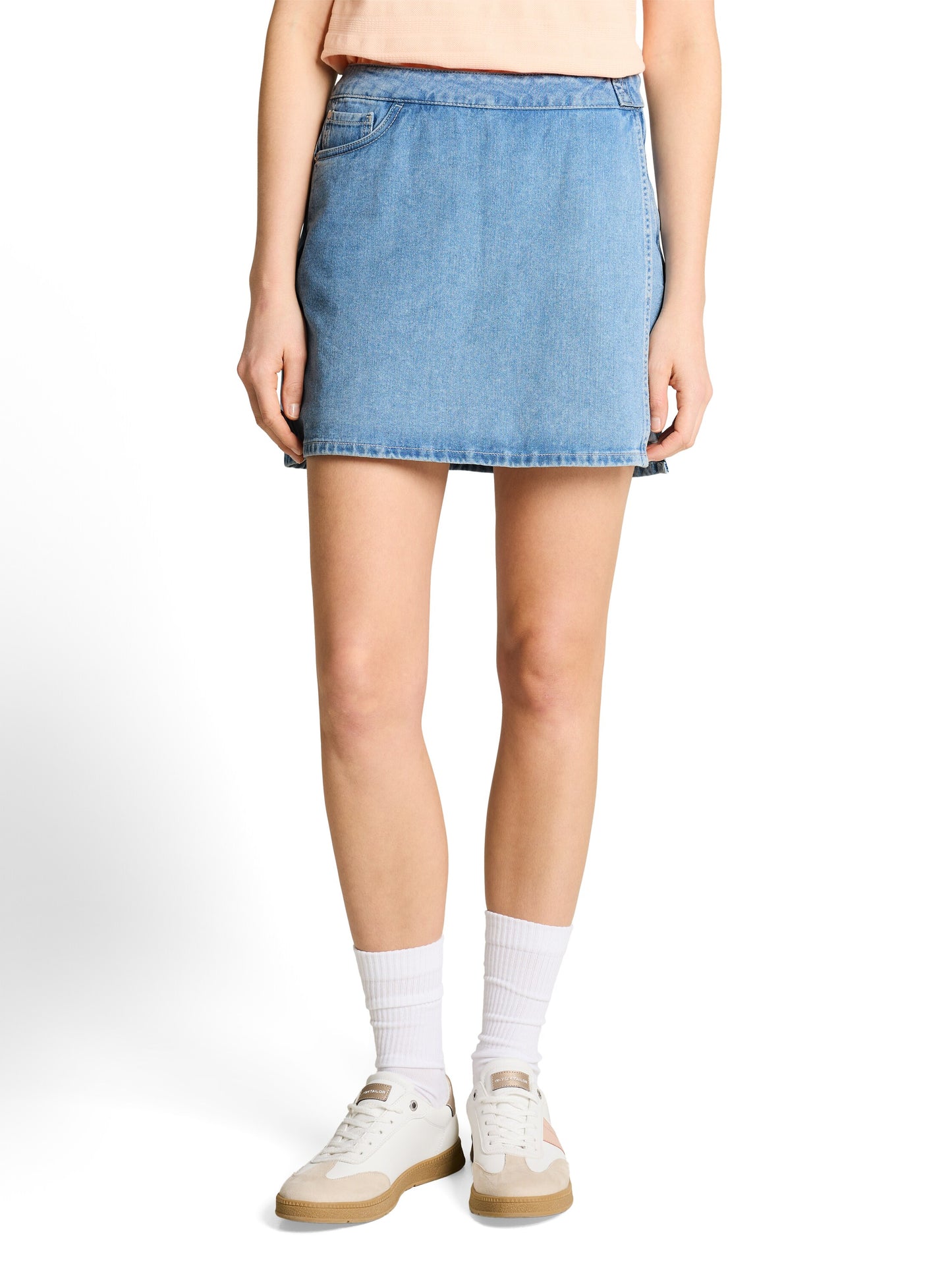 Jeans Skort in Wickel-Optik