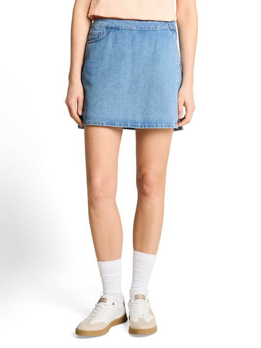 Jeans Skort in Wickel-Optik