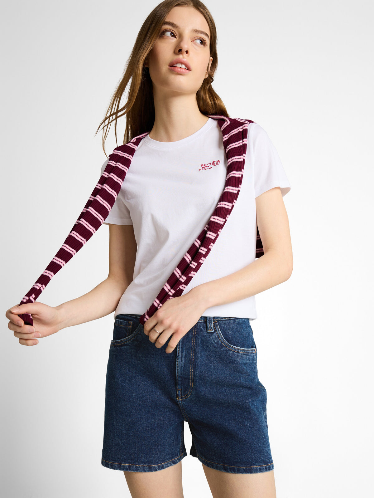 TTELIN STRAIGHT High Waist Jeans Shorts