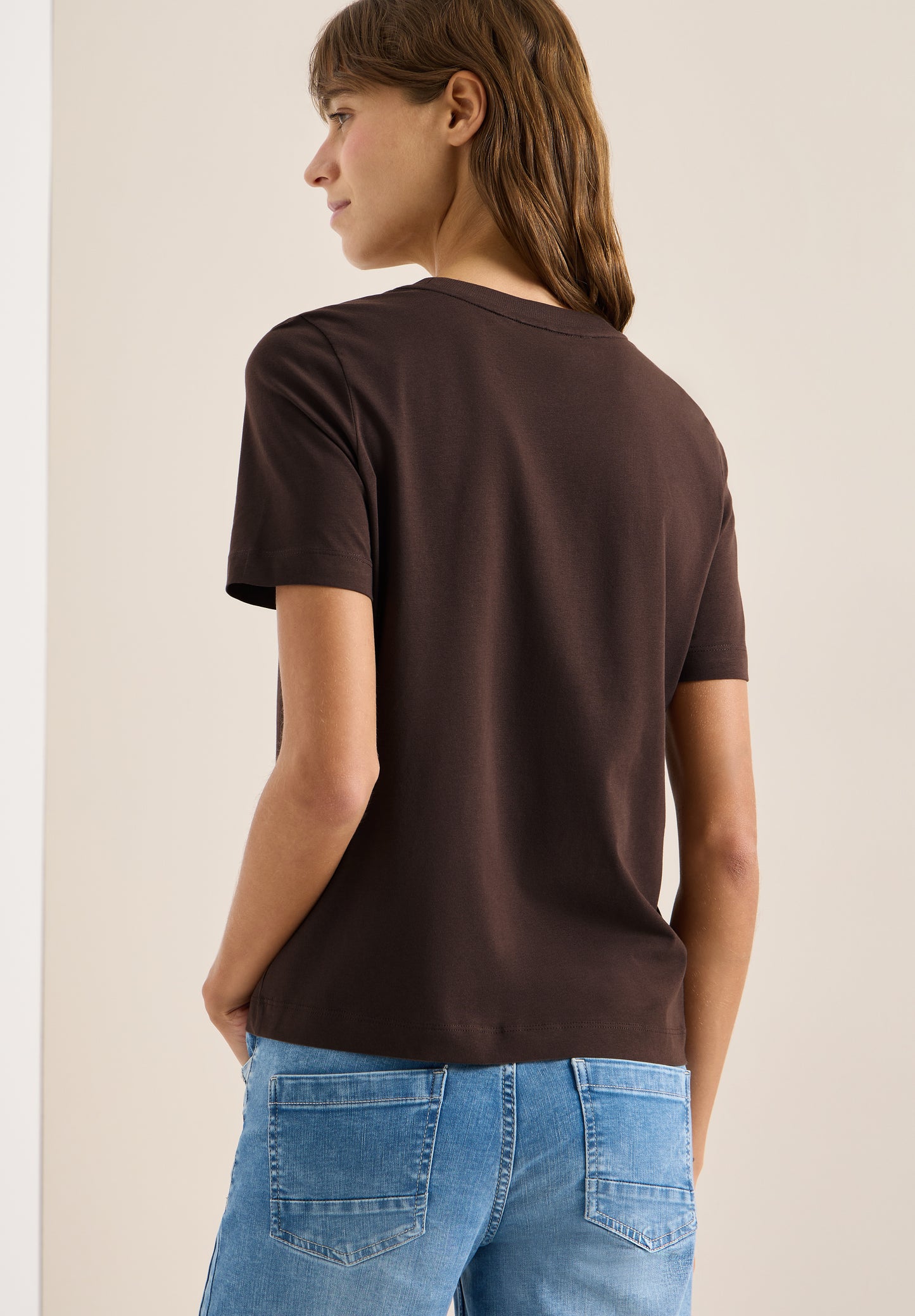 T-Shirt mit Rundhals und Frontprint