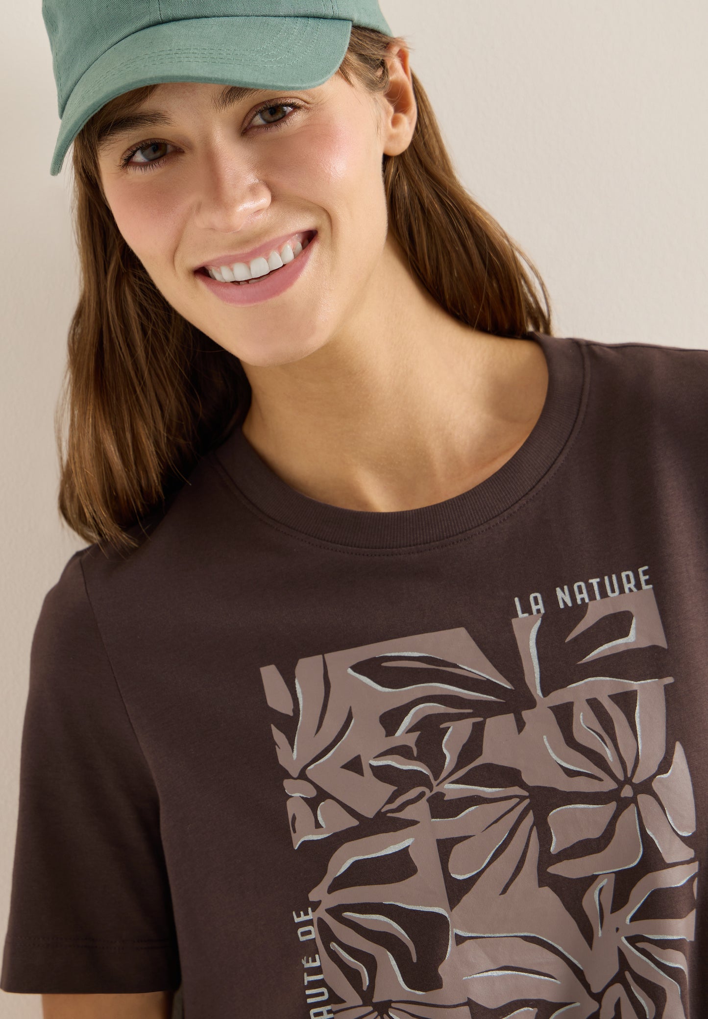T-Shirt mit Rundhals und Frontprint