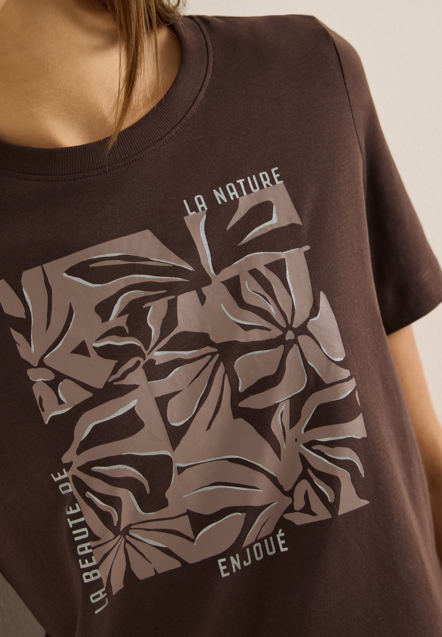 T-Shirt mit Rundhals und Frontprint