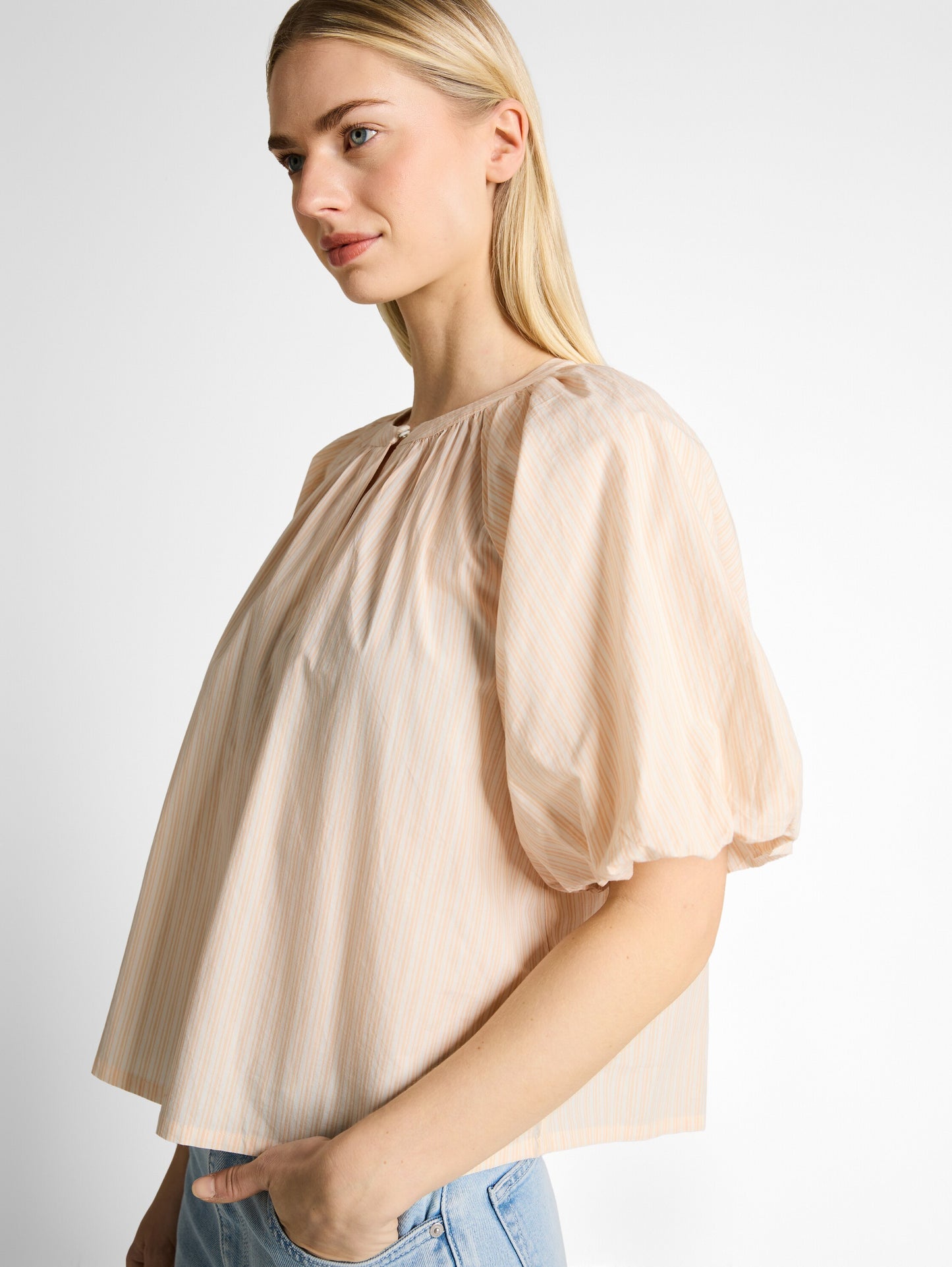 Bluse mit Streifenmuster