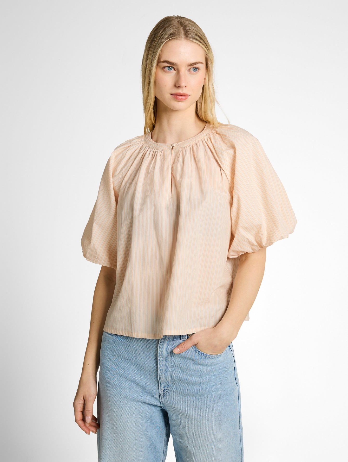 Bluse mit Streifenmuster