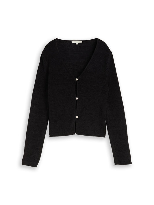Cardigan mit V-Ausschnitt