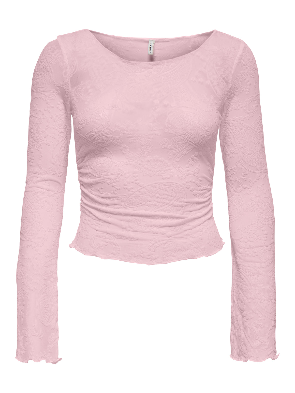 ONLVINNIE L/S BOATNECK RUCHING TOP JRS