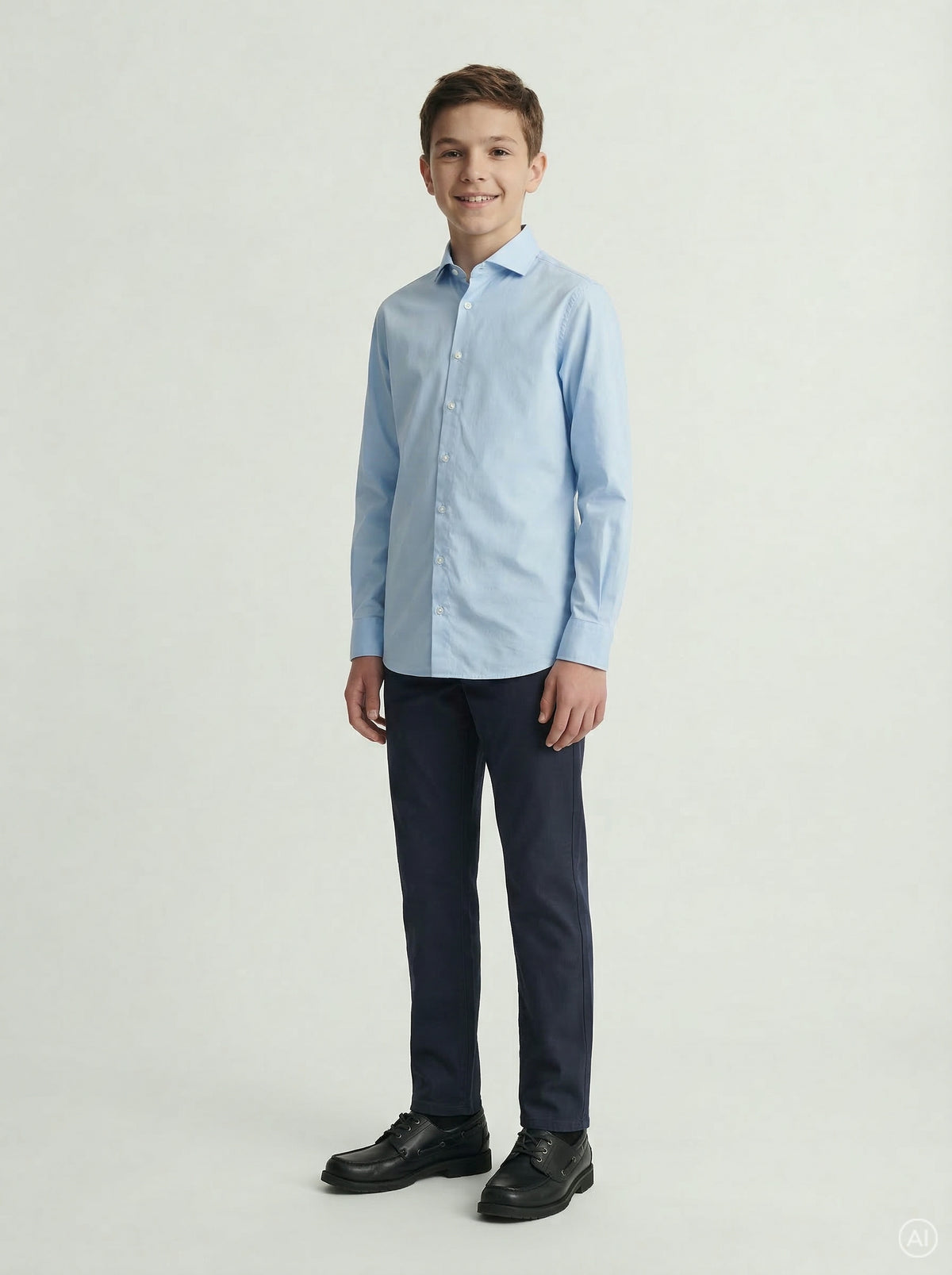 JJEAXEL STRETCH SHIRT LS NOOS JNR