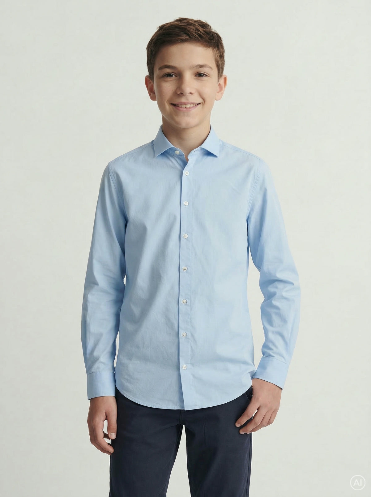 JJEAXEL STRETCH SHIRT LS NOOS JNR