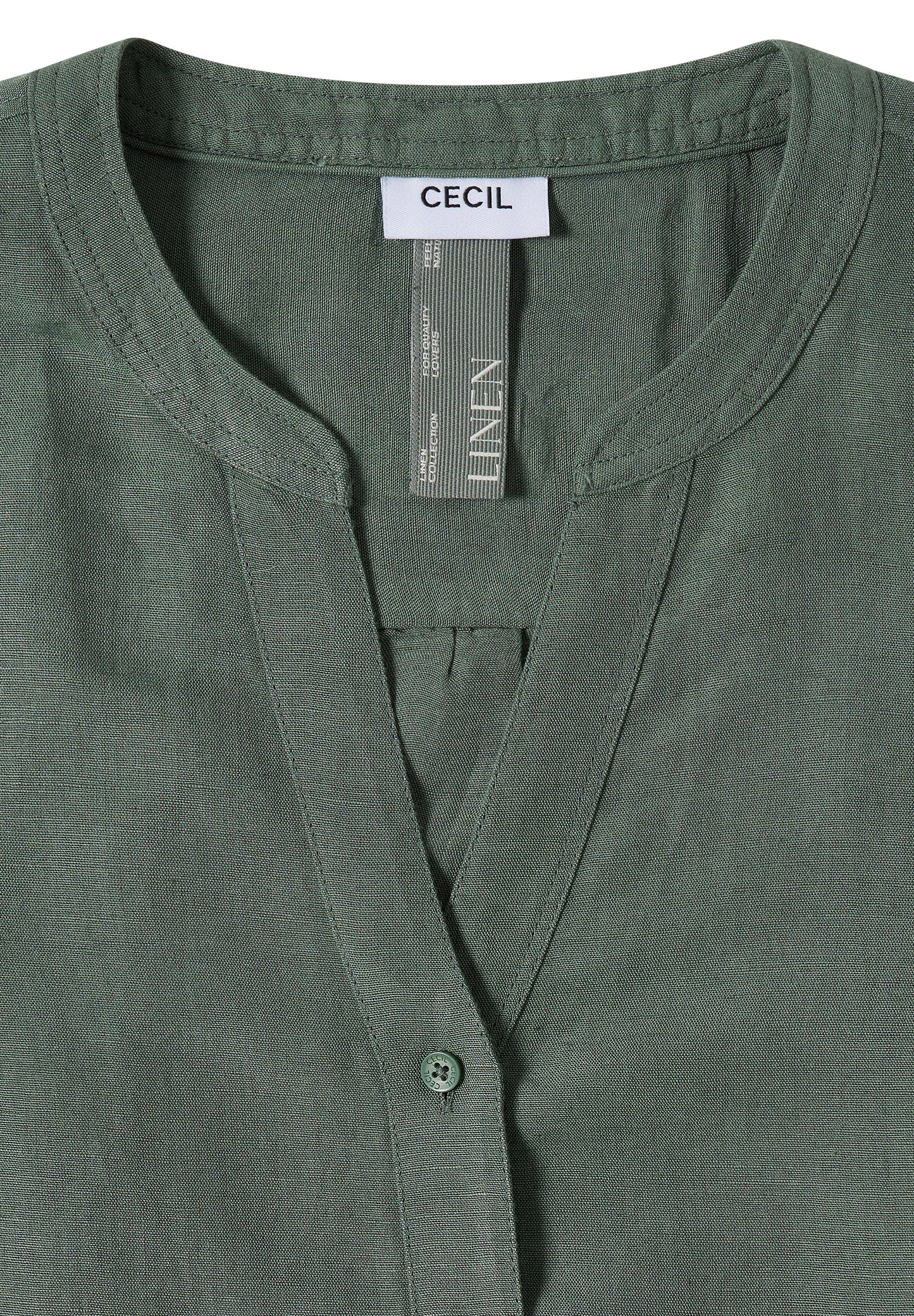 3/4-Arm Bluse aus Leinenmix