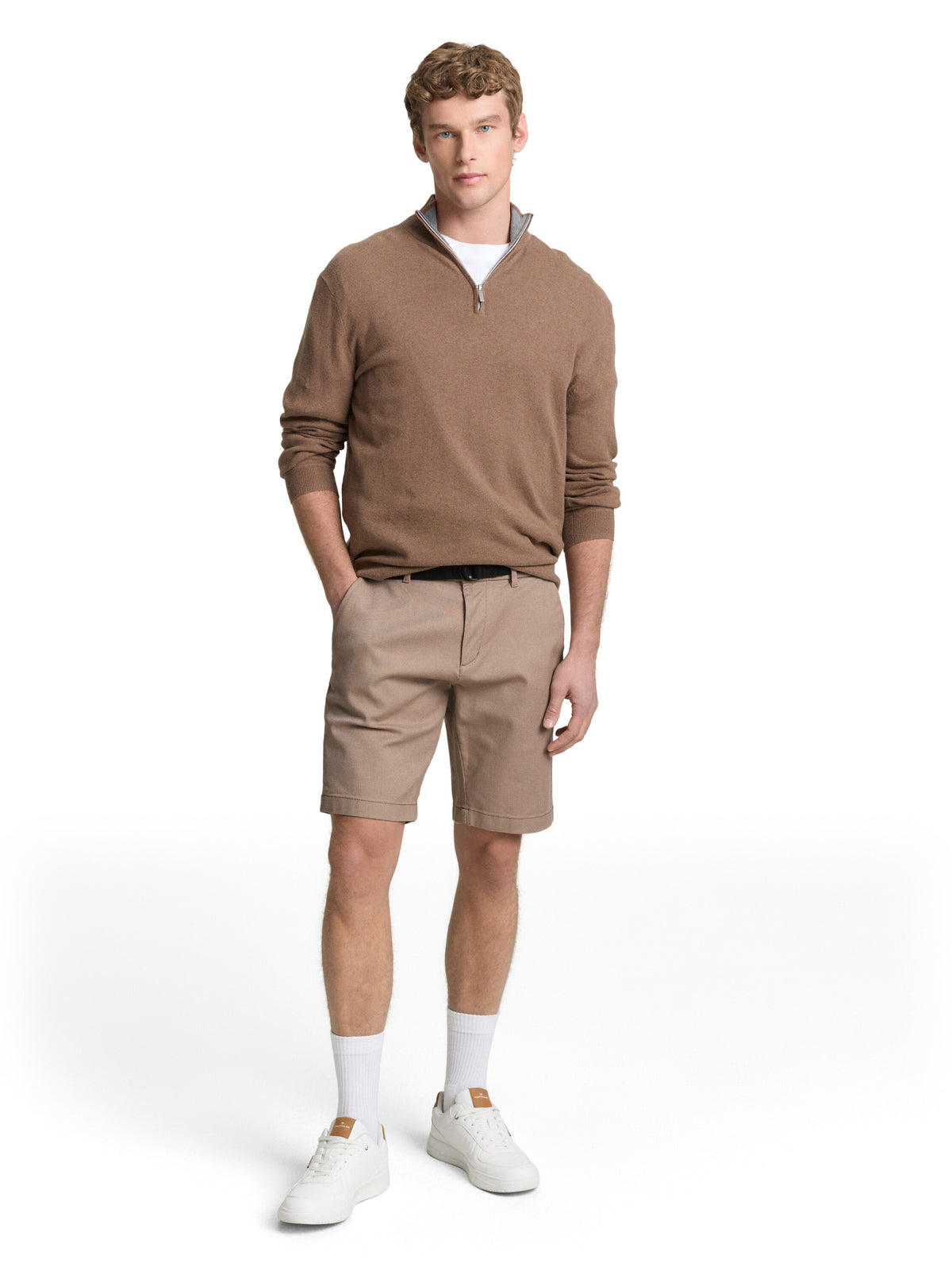 TTREGULAR Chino Shorts mit Gürtel