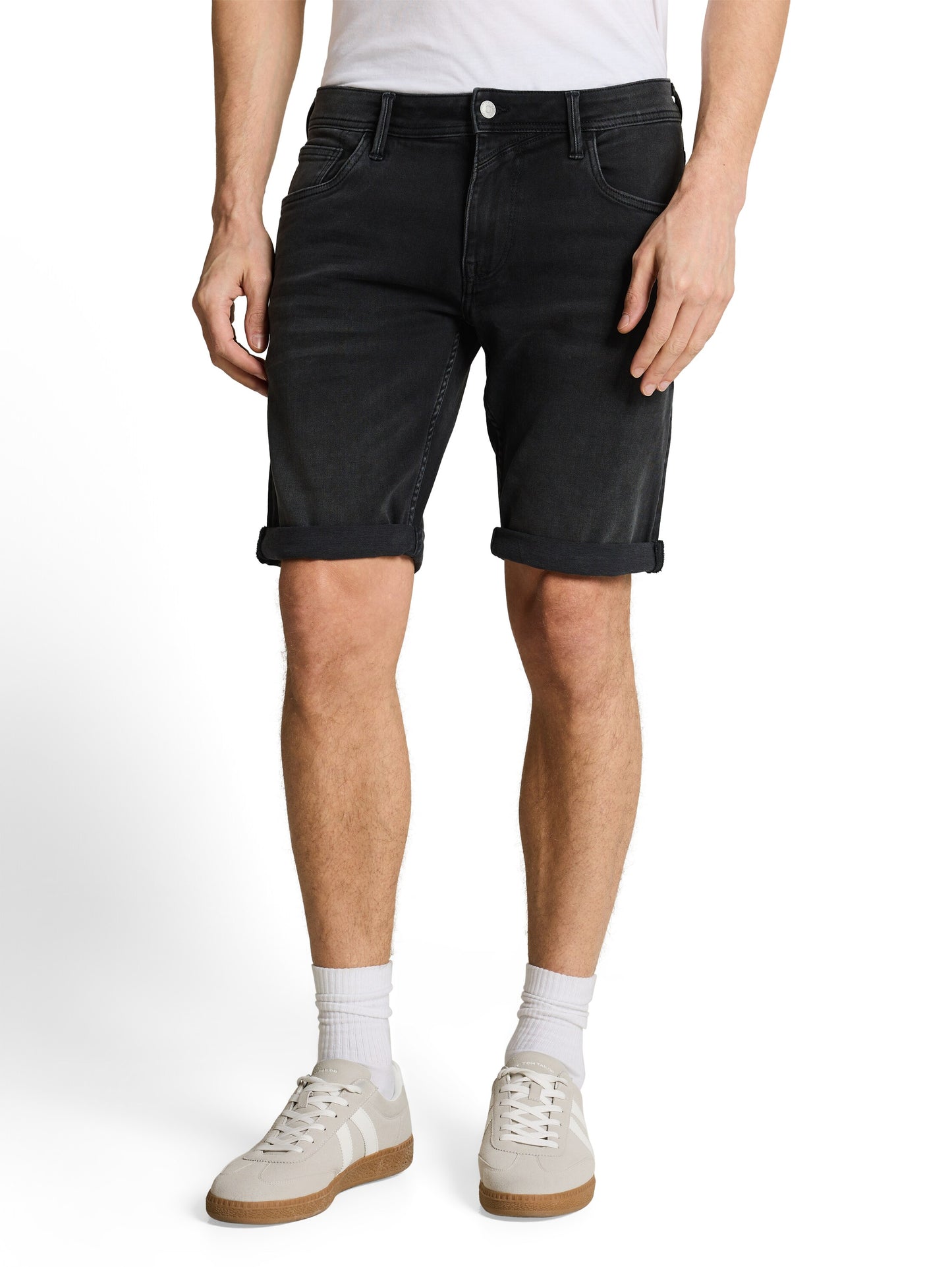 TTPIERS SLIM Jeans Shorts mit Superstretch