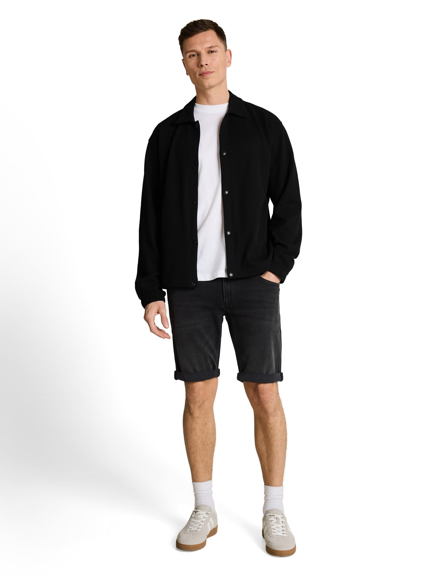 TTPIERS SLIM Jeans Shorts mit Superstretch