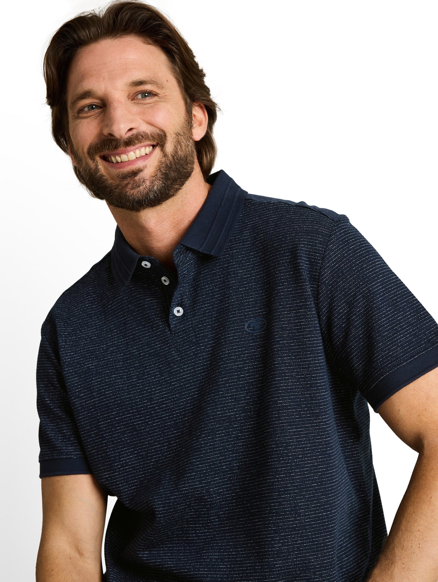Poloshirt mit Logo-Print