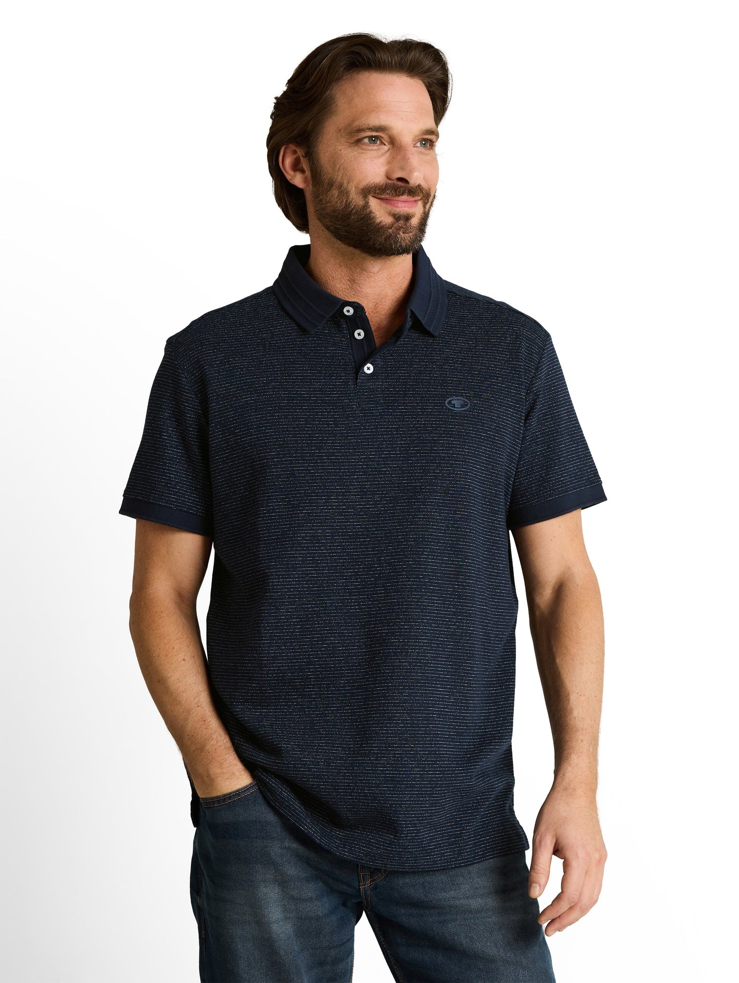 Poloshirt mit Logo-Print