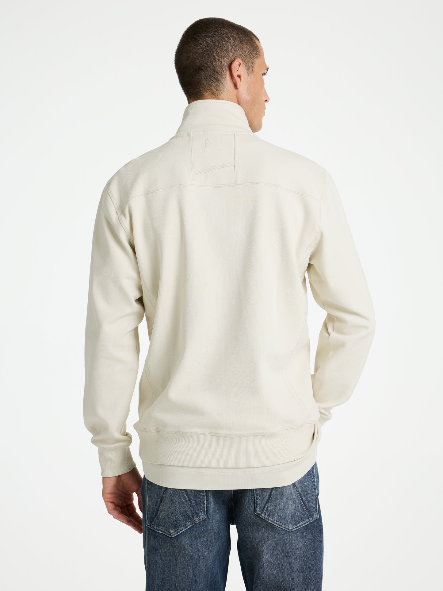 RYDER ZIP-UP, OFF WHITE