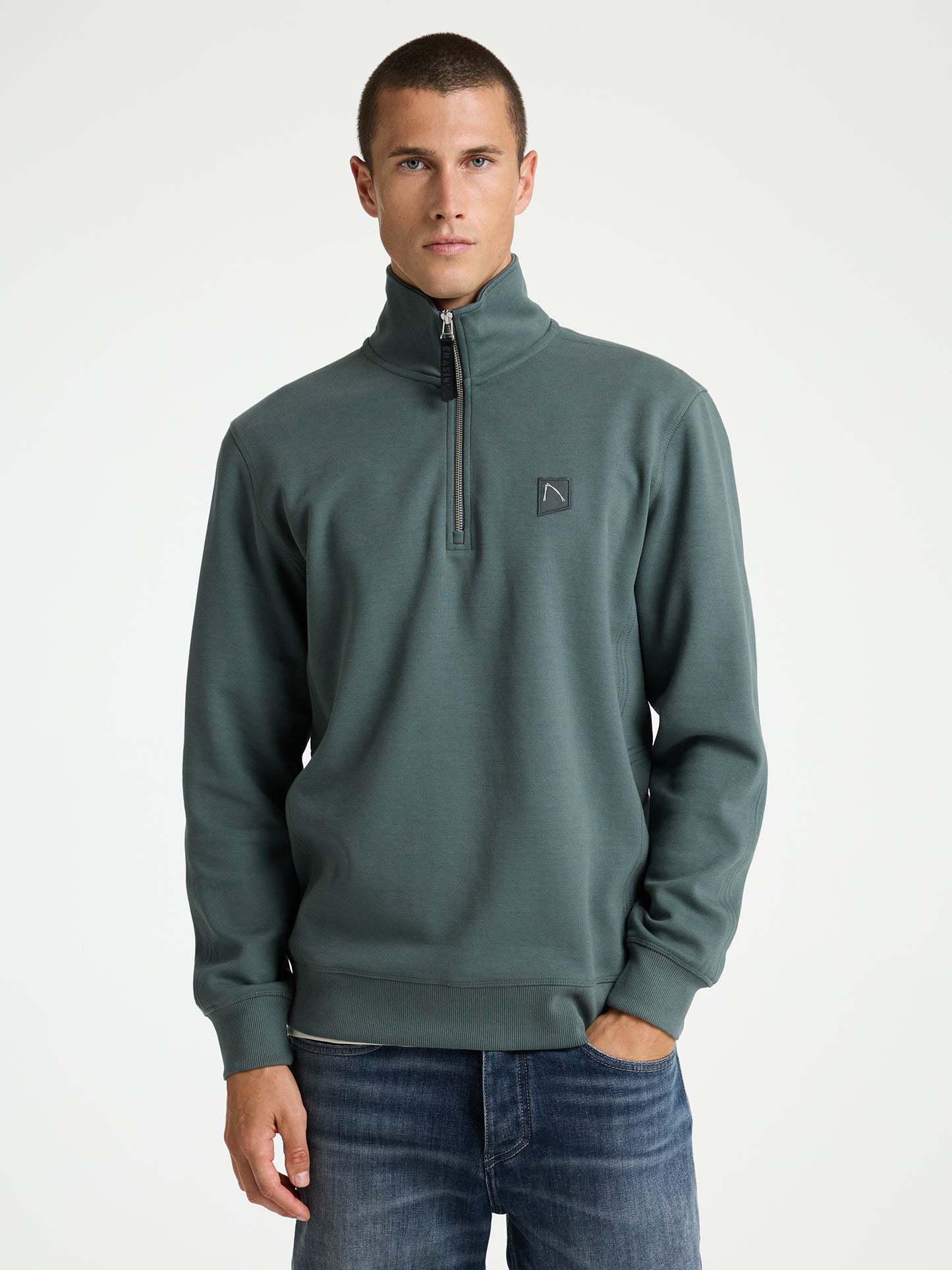 RYDER ZIP-UP, DK.GREEN