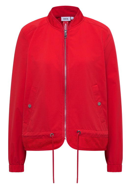 Blouson mit Tunnelzug und Mesh-Details