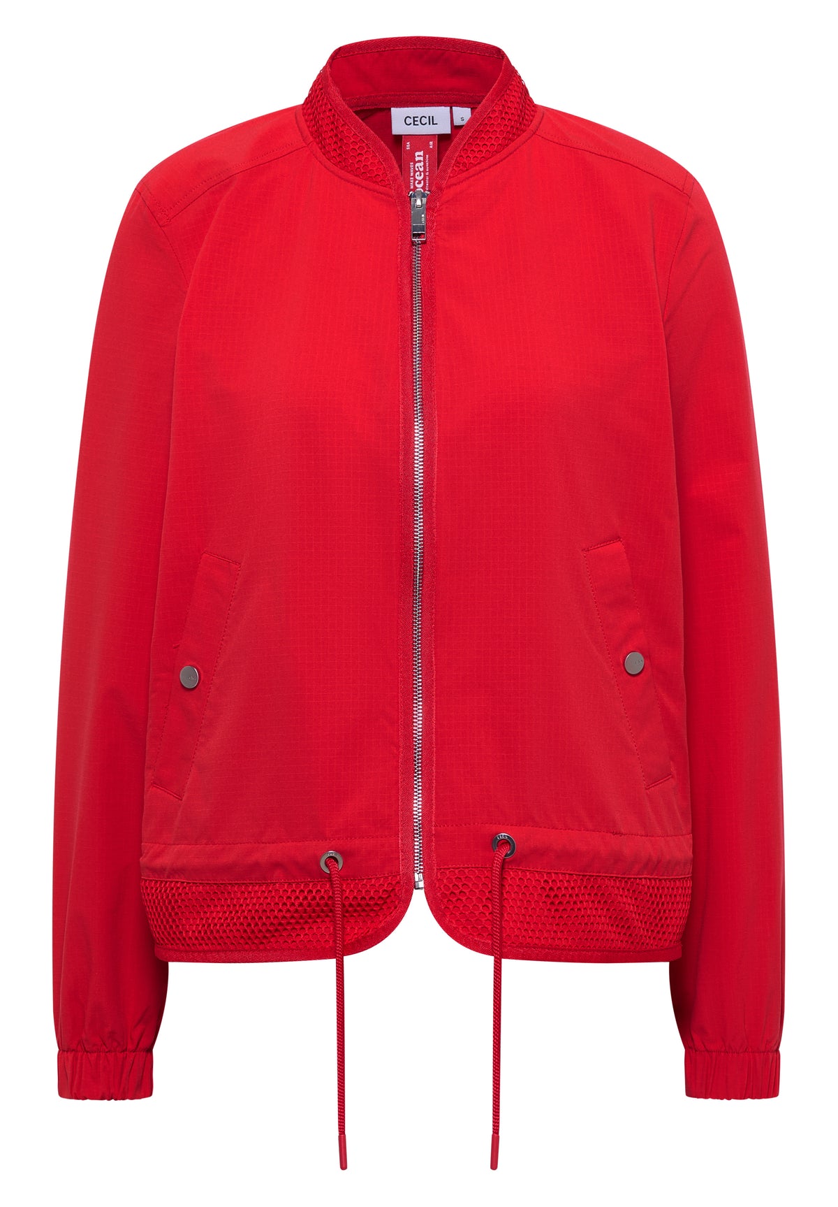 Blouson mit Tunnelzug und Mesh-Details