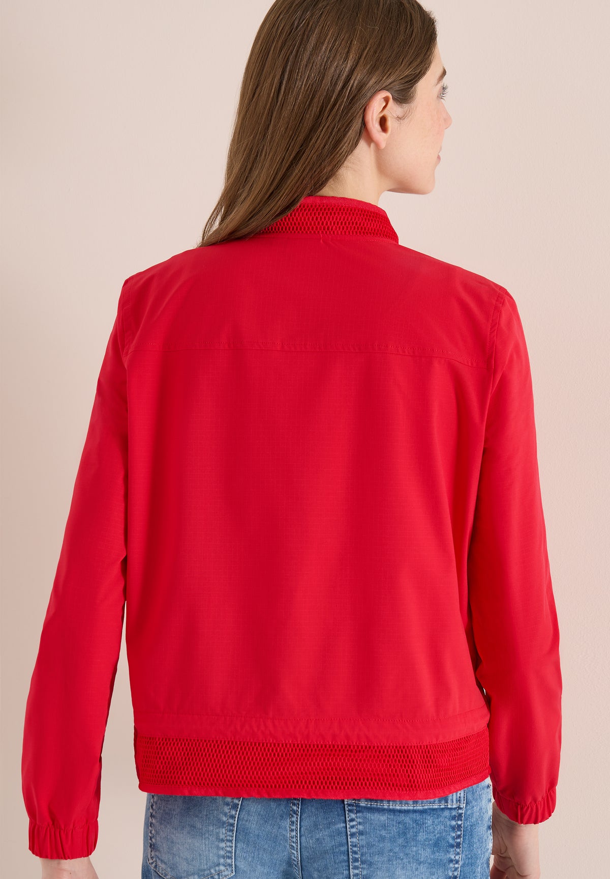 Blouson mit Tunnelzug und Mesh-Details