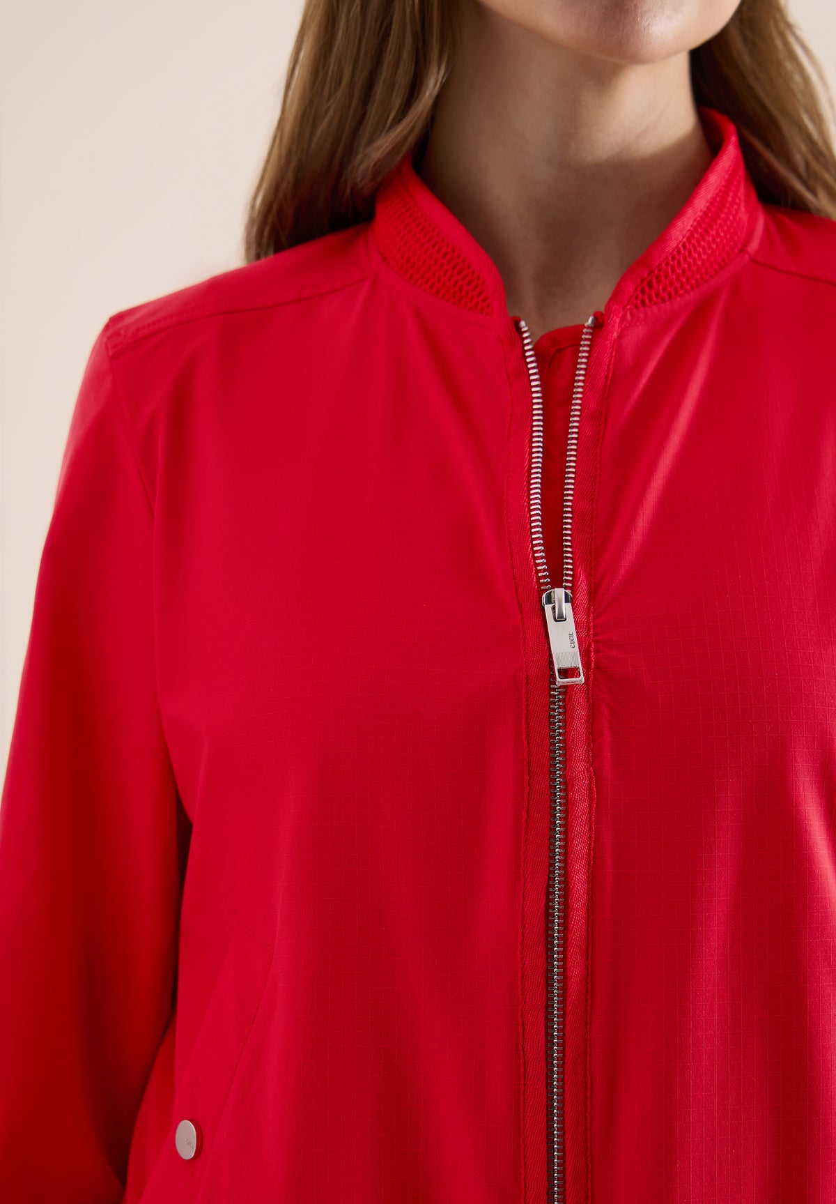 Blouson mit Tunnelzug und Mesh-Details