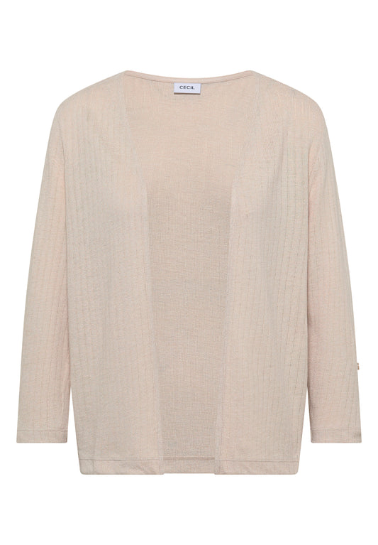 3/4-Arm Jacke in Strick-Optik