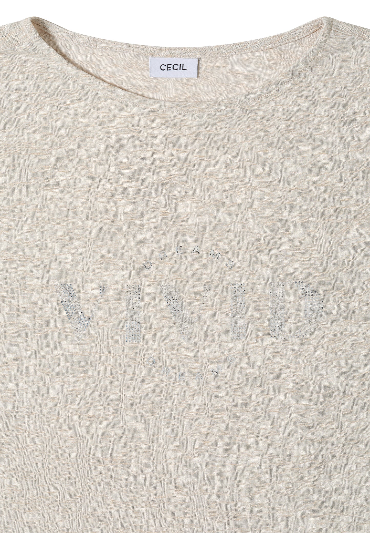 Dropped Shoulder Shirt in Leinen-Optik