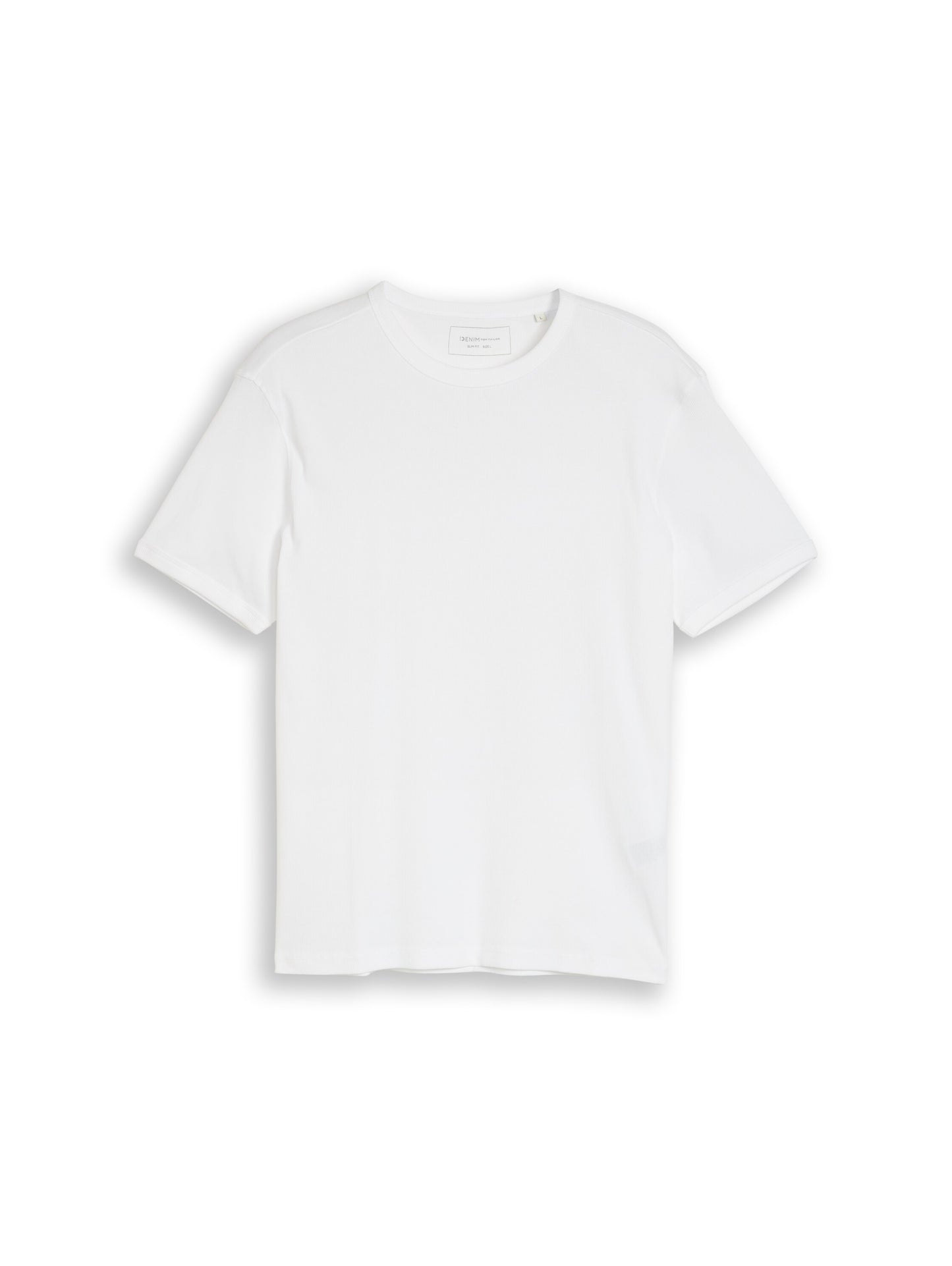 Slim Fit T-Shirt mit Rippstruktur