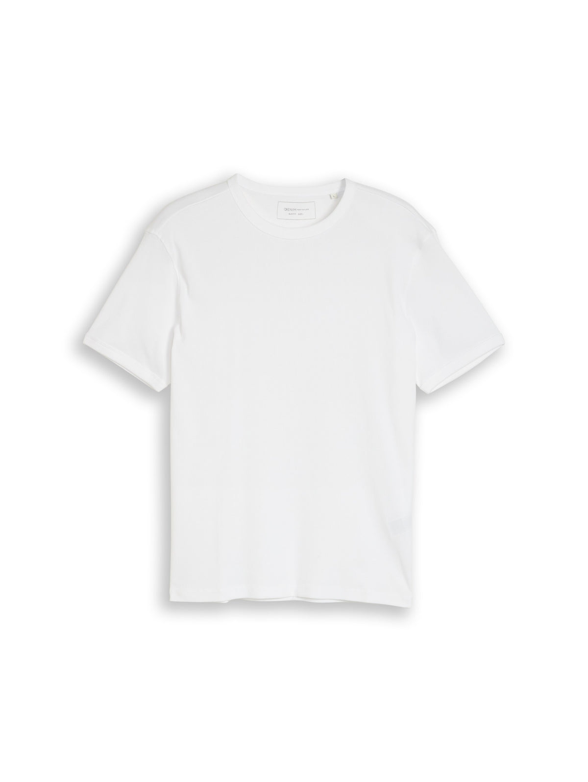 Slim Fit T-Shirt mit Rippstruktur