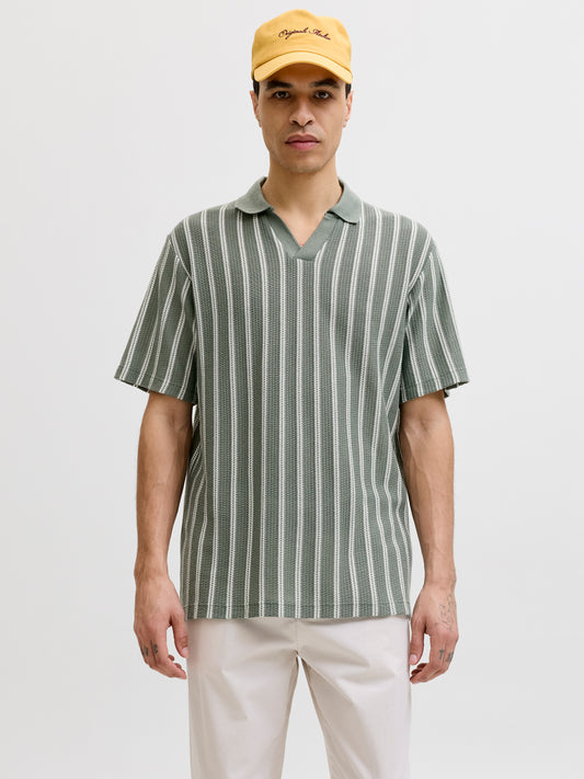 JPRBLUHARRY SS SPLIT NECK POLO SN