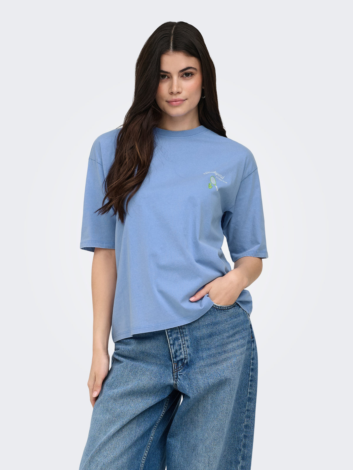 ONLSHANIA S/S PRINT TOP BOX JRS
