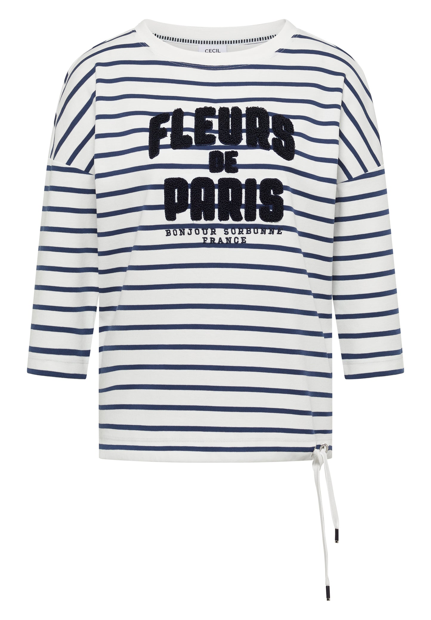3/4-Arm Shirt mit Wording Artwork