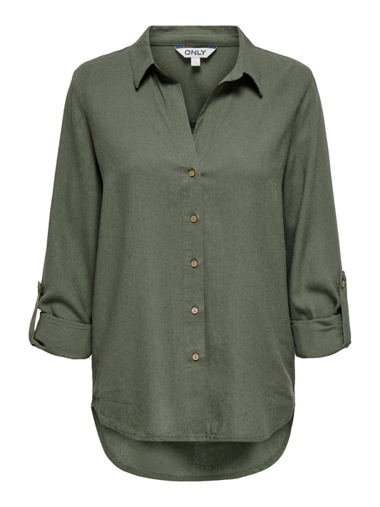 ONLGOA 3/4 STRAP LINEN BL SHIRT CC PNT