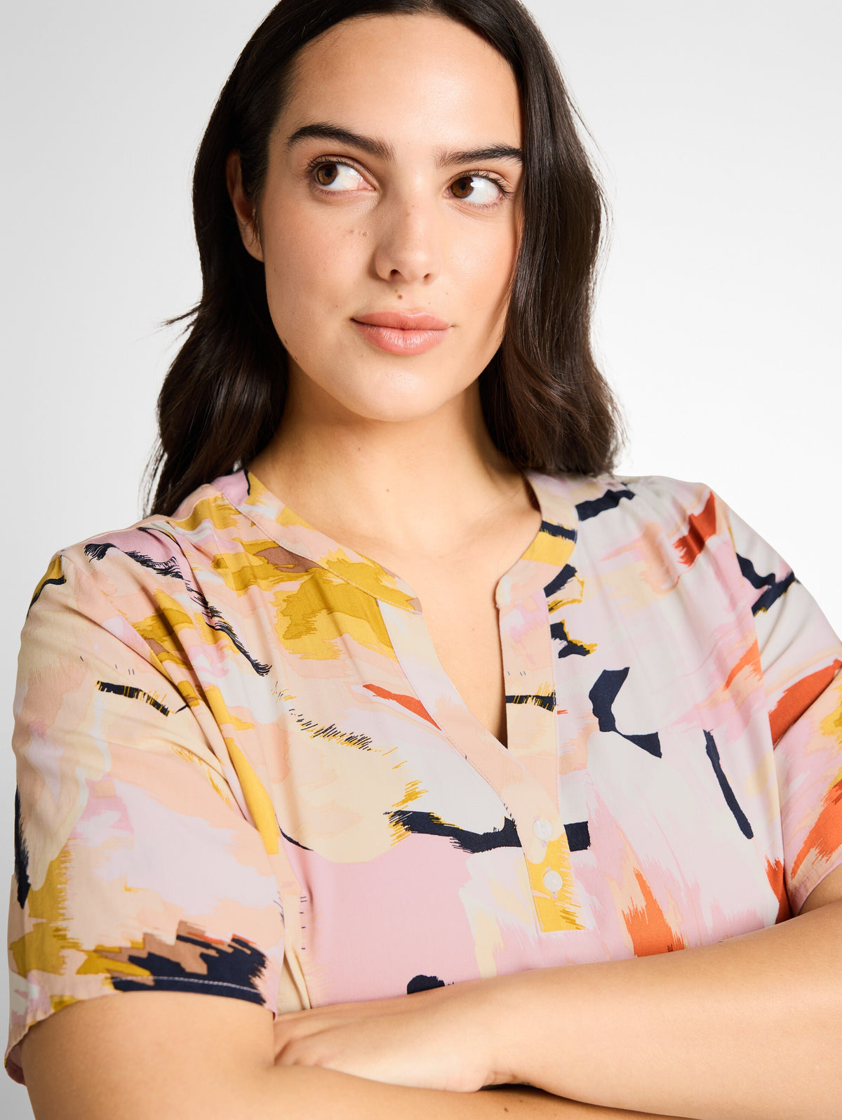 Plus Size - Bluse mit Muster