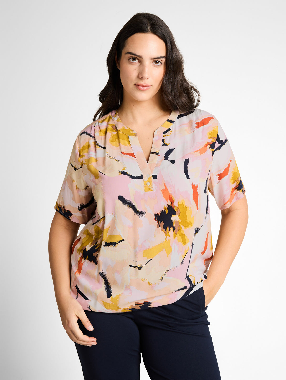 Plus Size - Bluse mit Muster