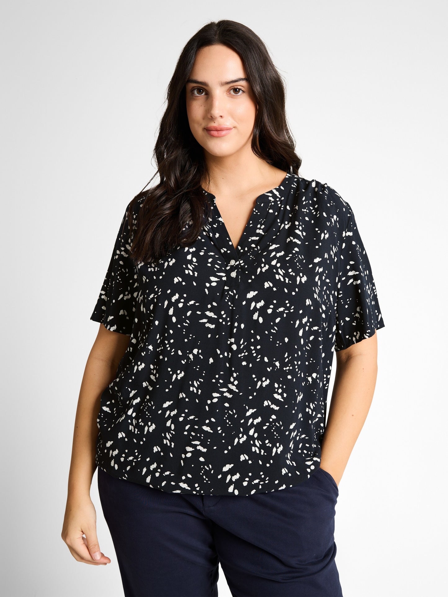 Plus Size - Bluse mit Muster