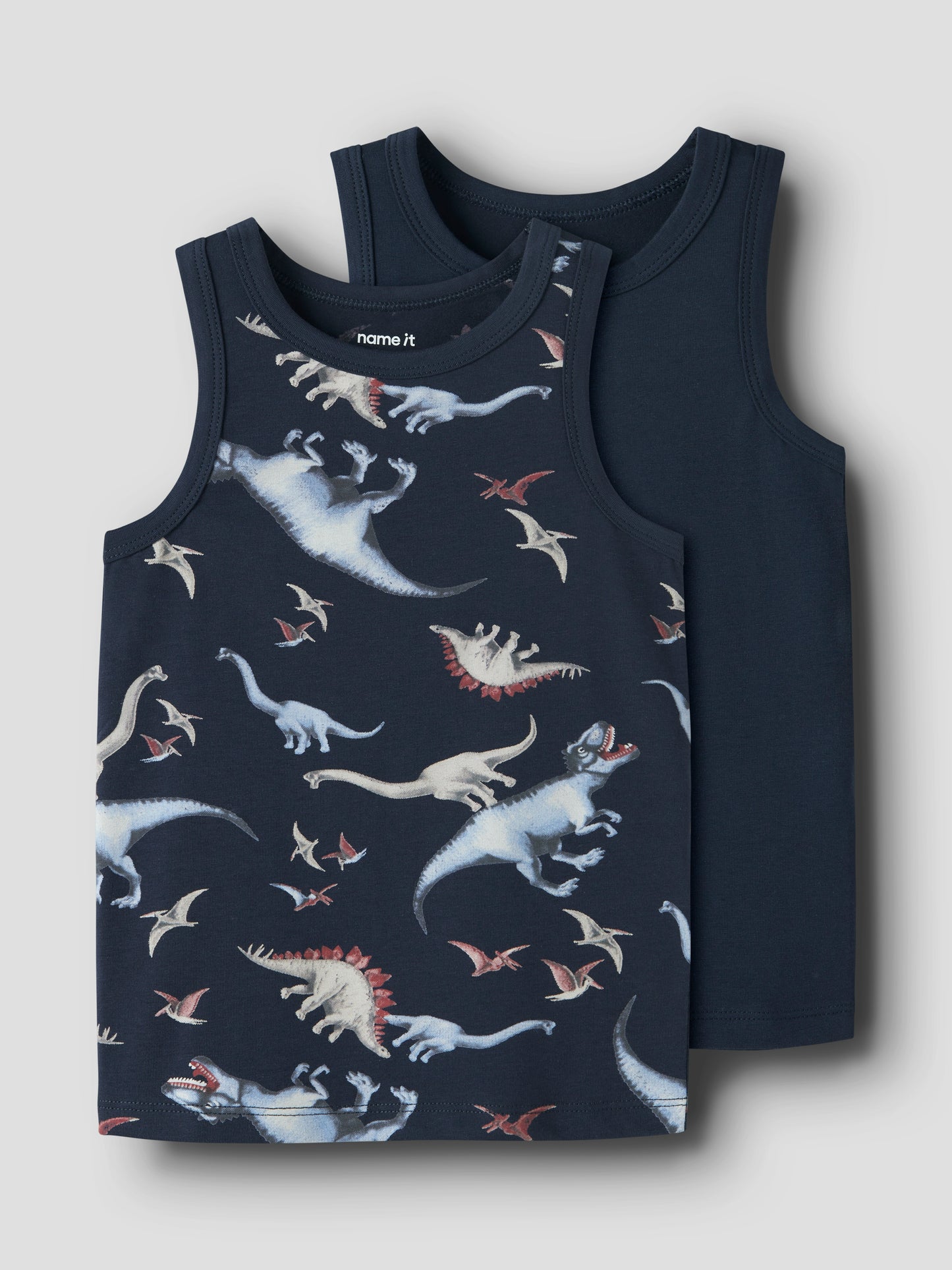 NMMTANK TOP 2P NAVY DINO NOOS