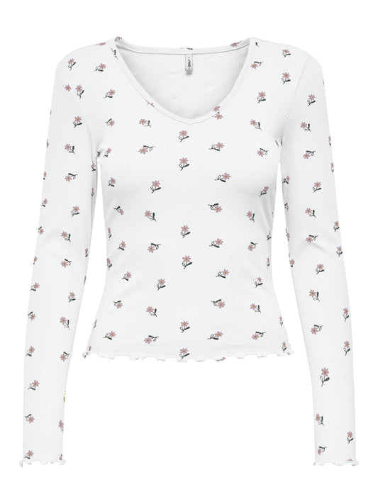ONLINA L/S V-NECK TOP JRS