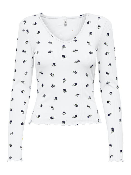 ONLINA L/S V-NECK TOP JRS
