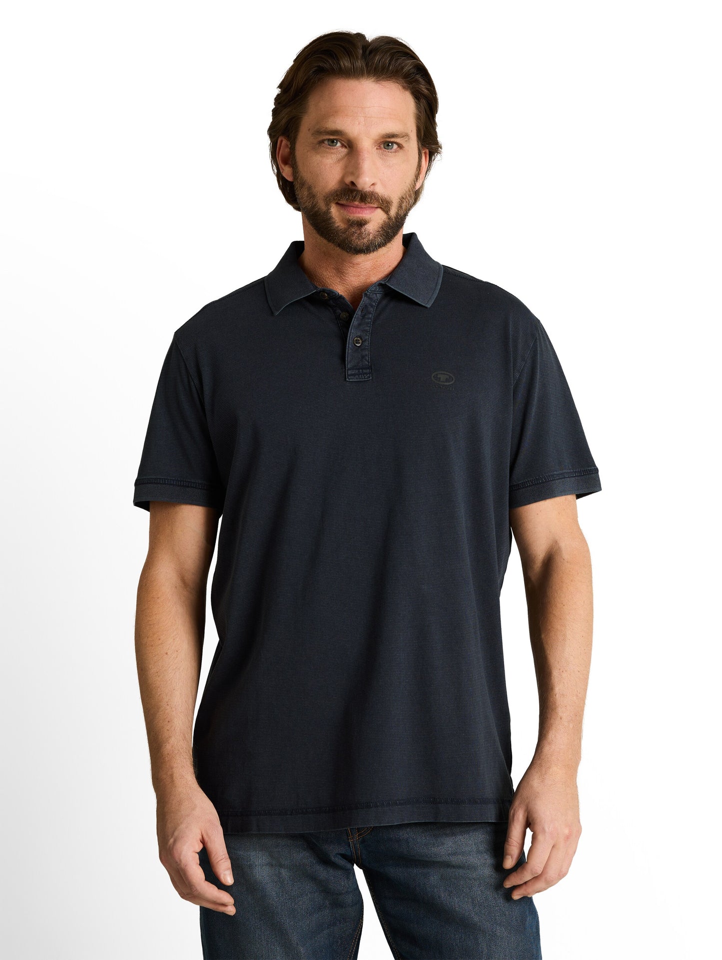 Poloshirt im Used-Look