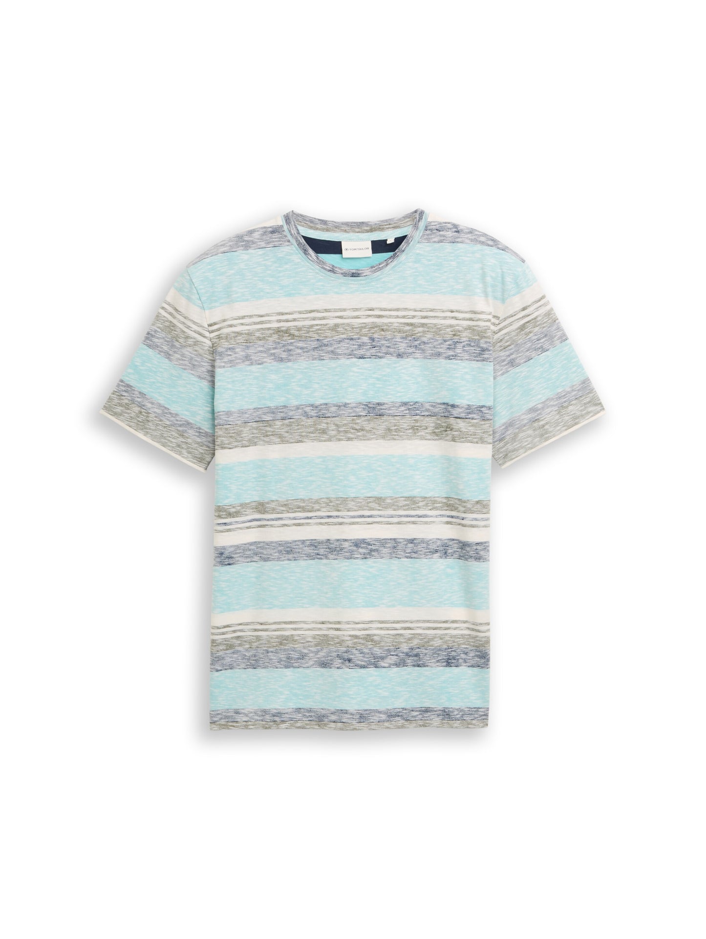 T-Shirt mit Inside-Out Streifenmuster
