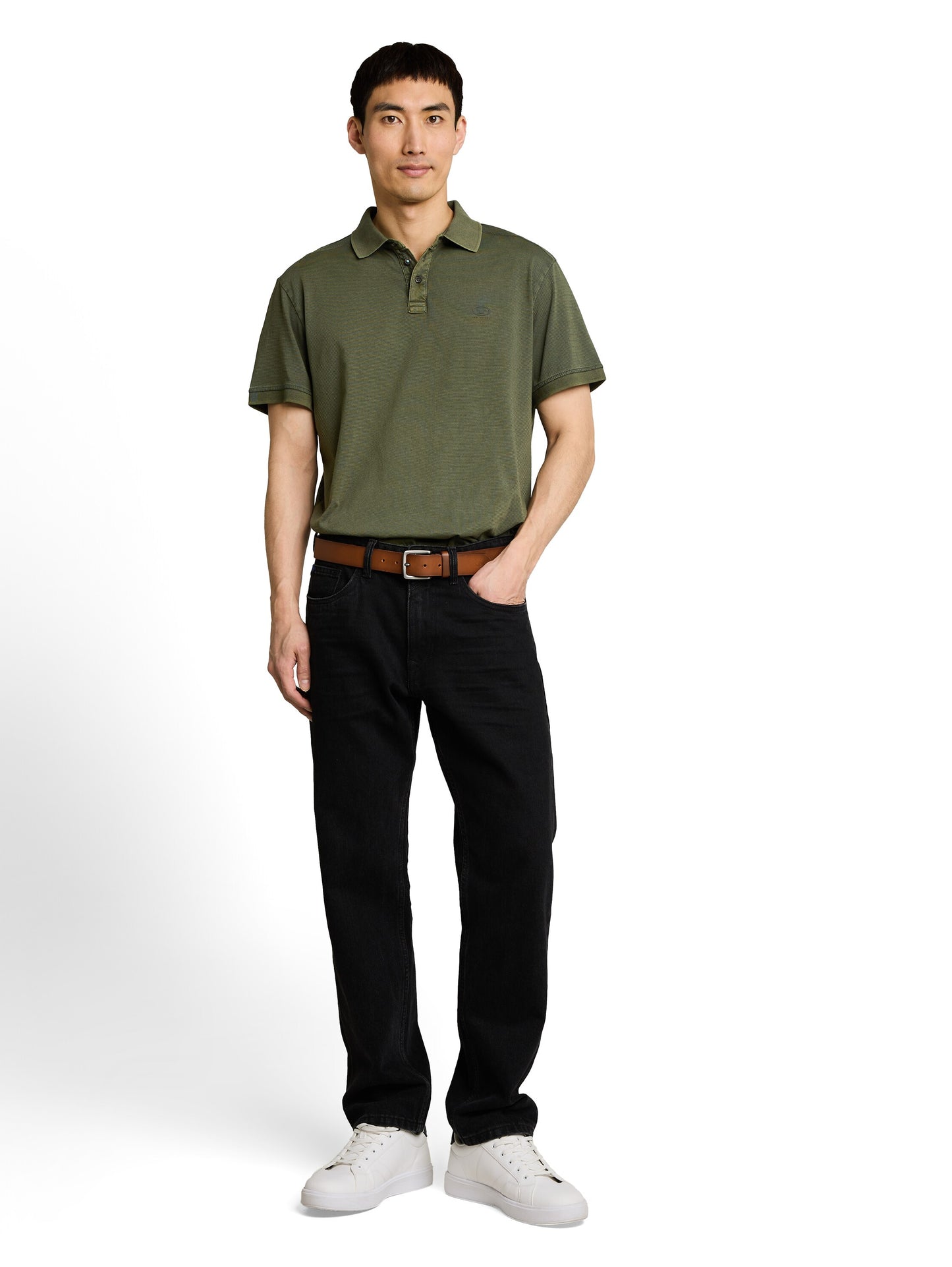 Poloshirt im Used-Look
