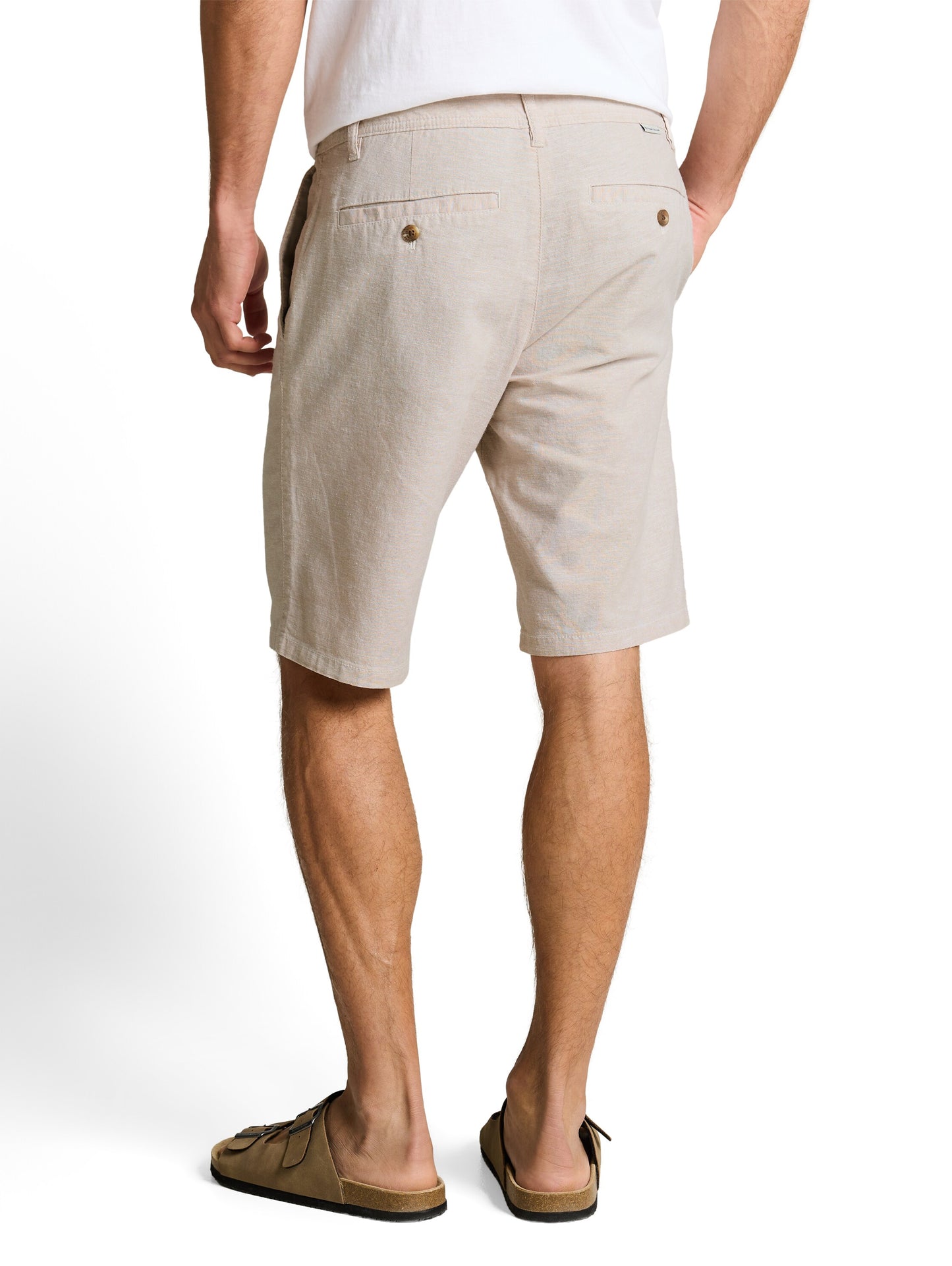 TTREGULAR Chino Shorts mit Leinenanteil