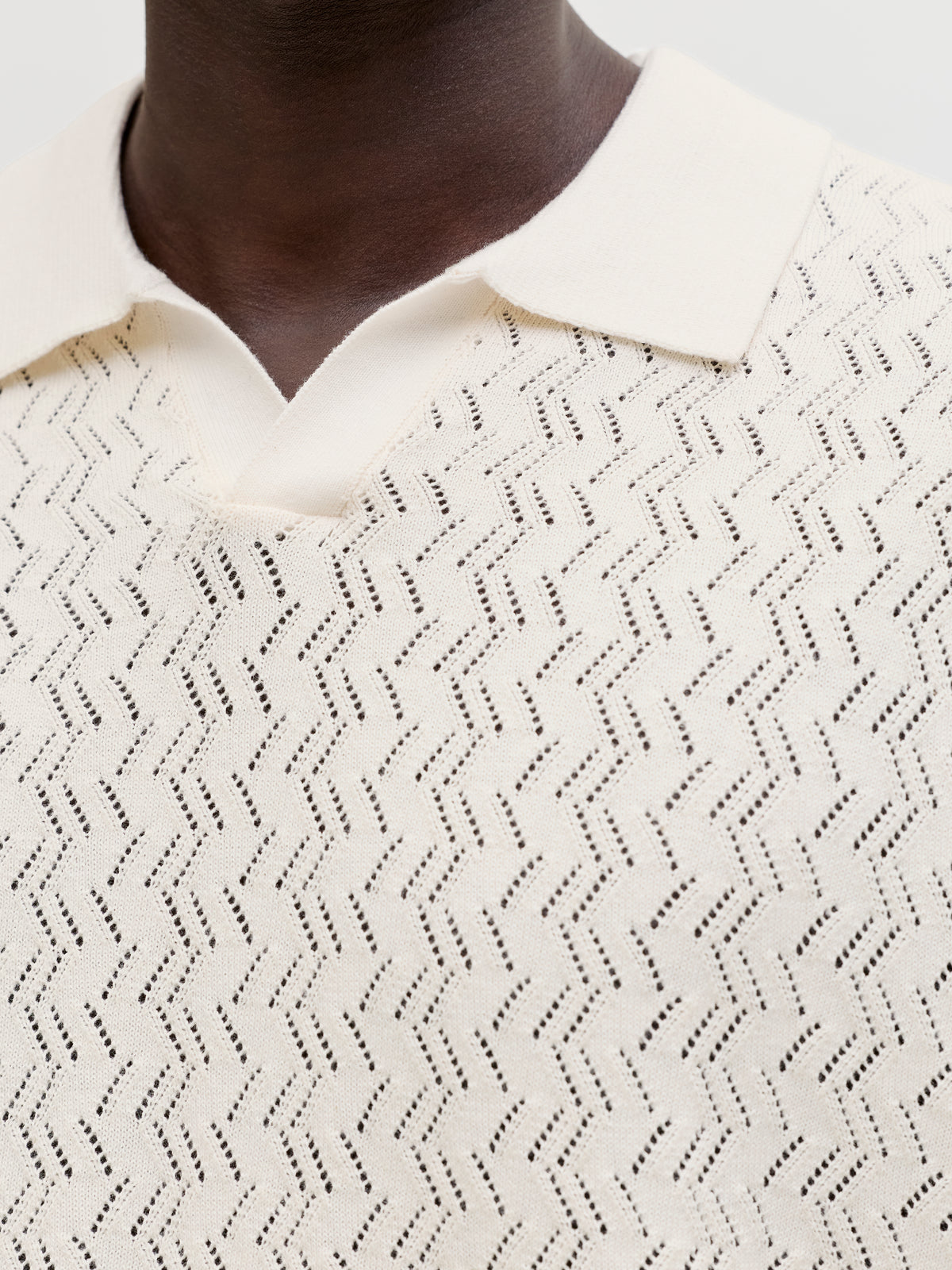 JORTYLER KNIT SS SPLIT NECK POLO SN