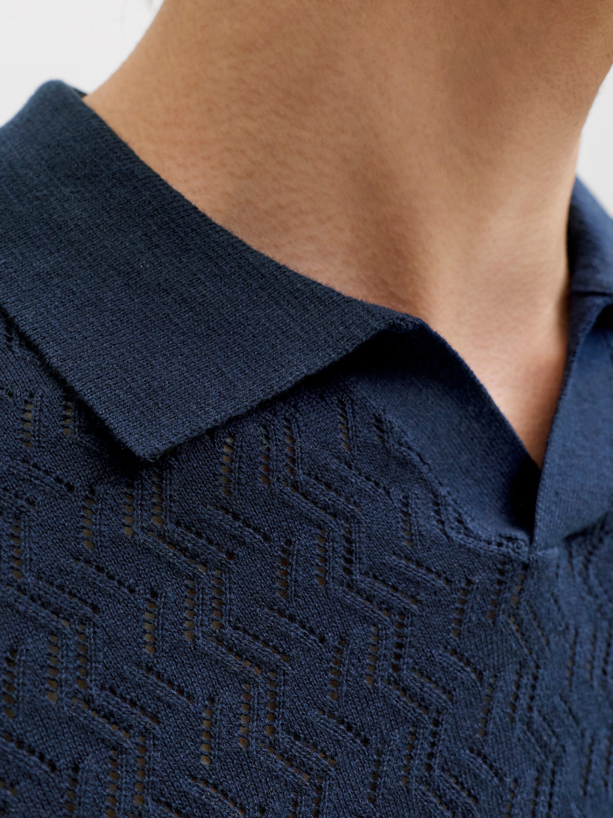 JORTYLER KNIT SS SPLIT NECK POLO SN