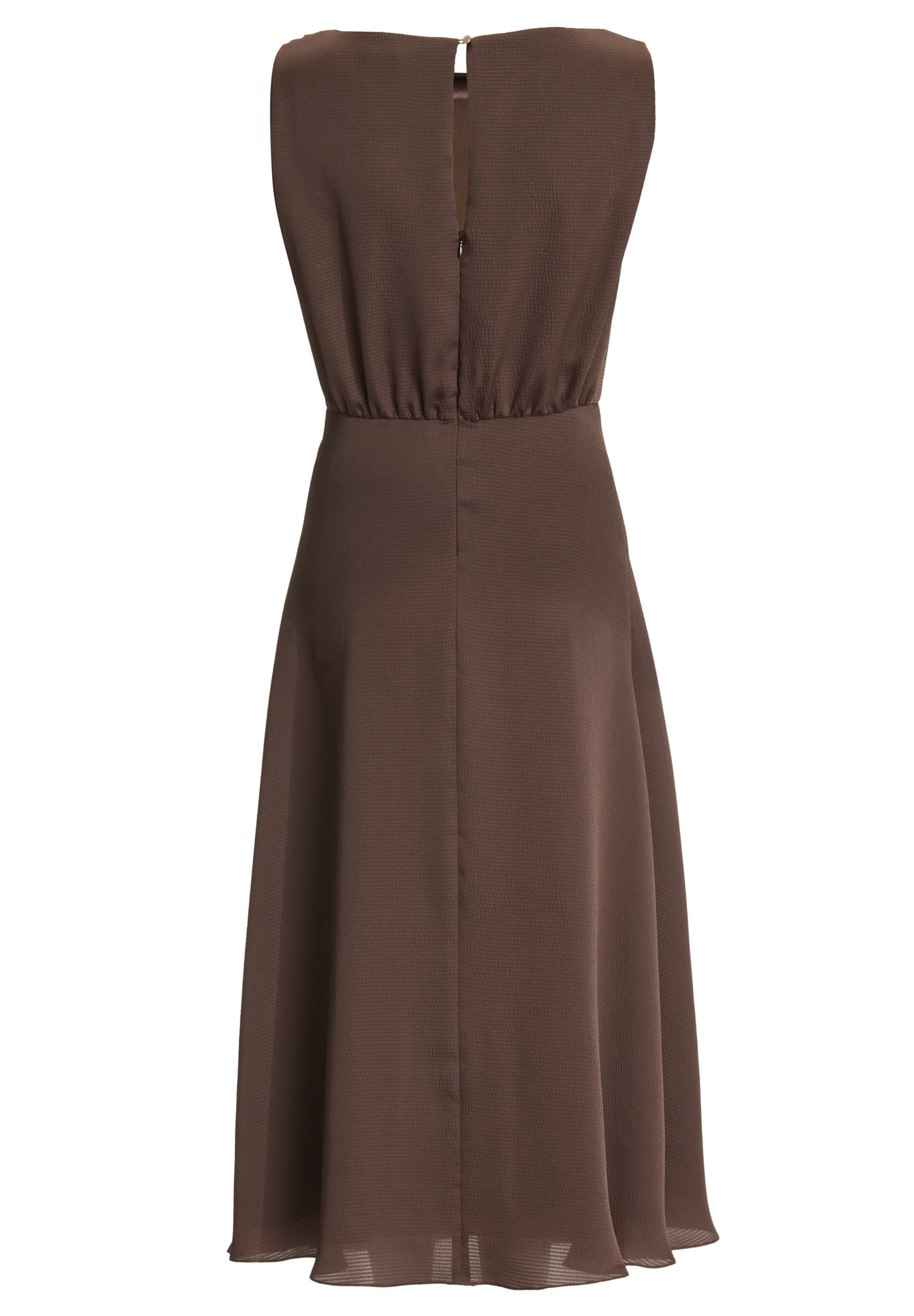 Cocktailkleid aus Satin mit Wasserfall Ausschnitt