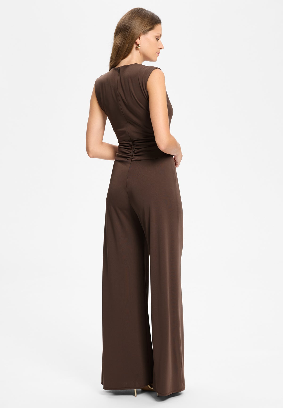Jumpsuit aus Jersey mit Zierschnalle